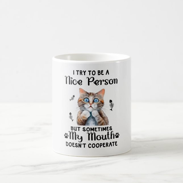 Caneca De Café Gatinho malvado (Centro)