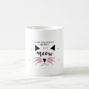 Caneca De Café Gatinho mim Meow direito