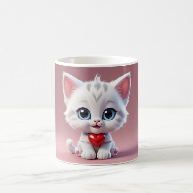 Caneca De Café Gatinho namorados (Centro)
