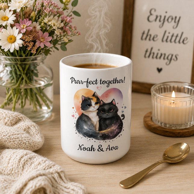 Caneca De Café Gatinho Perfeito Juntos  (Criador carregado)