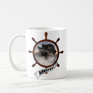Caneca De Café Gatinho persa do pirata