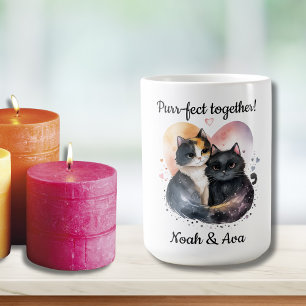 Caneca De Café Gatinho Purr Juntos