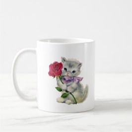 Caneca De Café Gatinho Retro