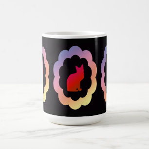 Caneca De Café Gatinho Scalloped -