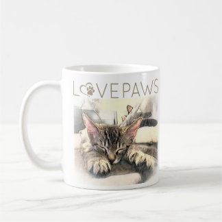 Caneca De Café Gatinho Sonolento 
