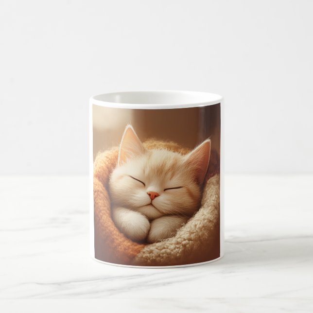 Caneca De Café Gatinho sonolento (Centro)