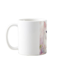 Gatinhos Brancos E Flores Cor-De-Rosa