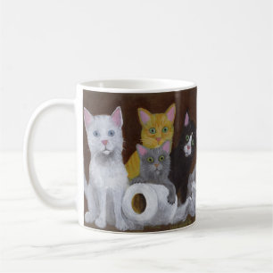 Caneca De Café Gatinhos Brincalhões