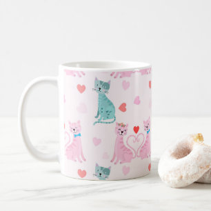 Caneca De Café Gatinhos de amor