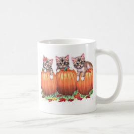 Caneca De Café Gatinhos em Pumpkins para o Dia das Bruxas