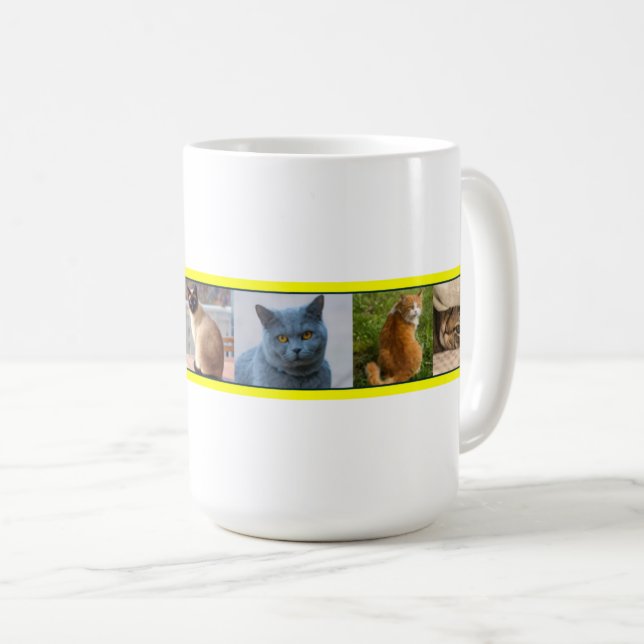 Caneca De Café Gatinhos em todos os lugares (Frente Esquerda)