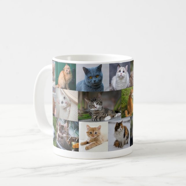 Caneca De Café Gatinhos em todos os lugares (Frente Esquerda)