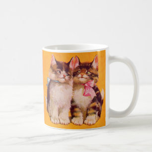 Caneca De Café gatinhos fofinhos dos anos 1930