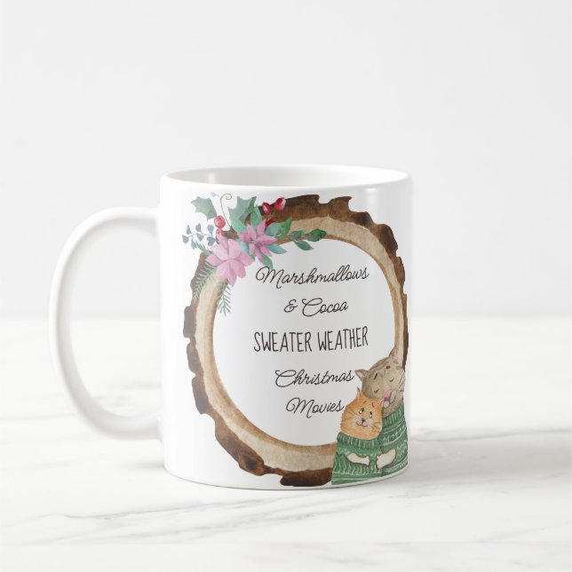 Caneca De Café Gatinhos Fofos Coisas Favoritas Personalizadas Inv (Esquerda)