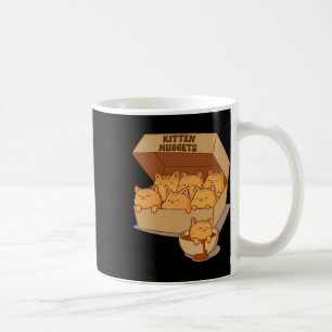 Caneca De Café Gatinhos Nuggets Comida Fofo-de-gato