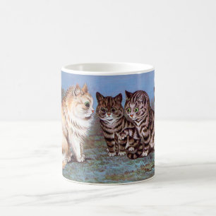 Caneca De Café Gatinhos que encontram-se no luar, Louis Wain