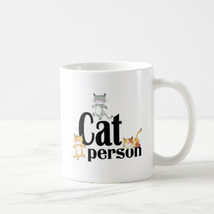 Caneca De Café Gatinhos Whimsso Pessoa Cat