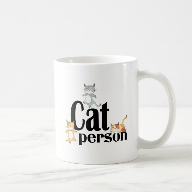 Caneca De Café Gatinhos Whimsso Pessoa Cat (Direita)