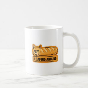 Caneca De Café Gatito Engraçado de Pão Fofa