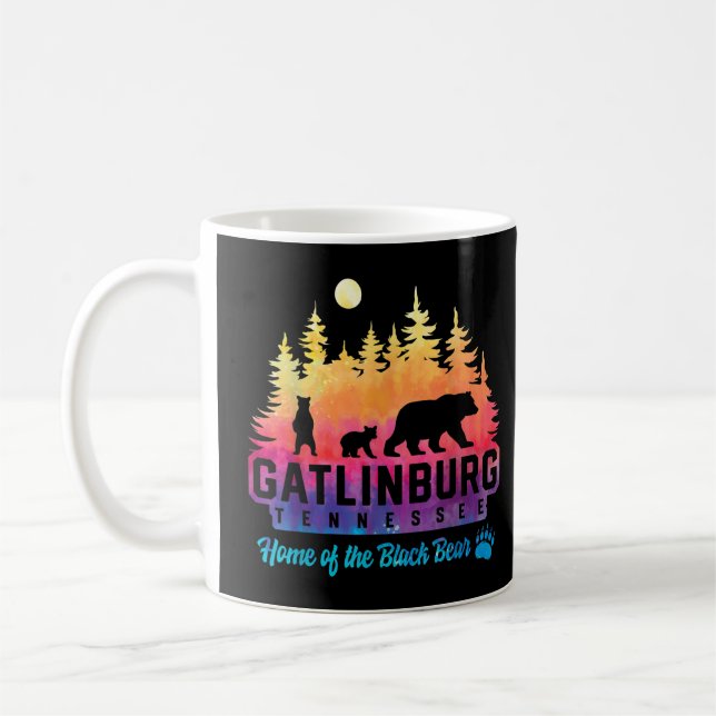 Caneca De Café Gatlinburg Tennessee Bear Excelente Montanhas Ti (Esquerda)