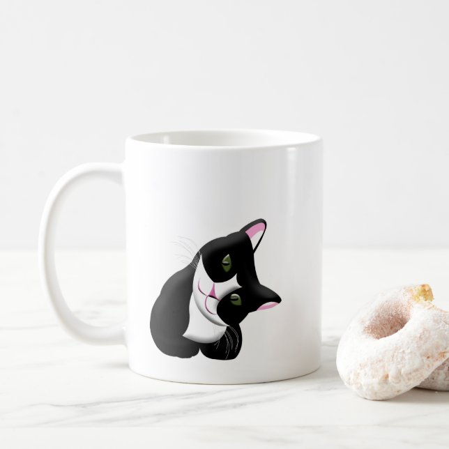 Caneca De Café Gato (Com Donut)