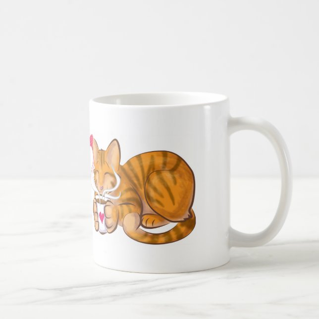 Caneca De Café Gato (Direita)