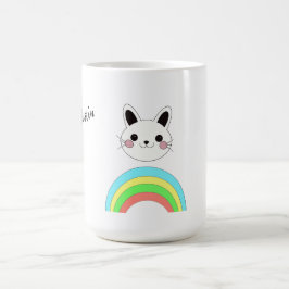 Caneca De Café Gato arco-íris