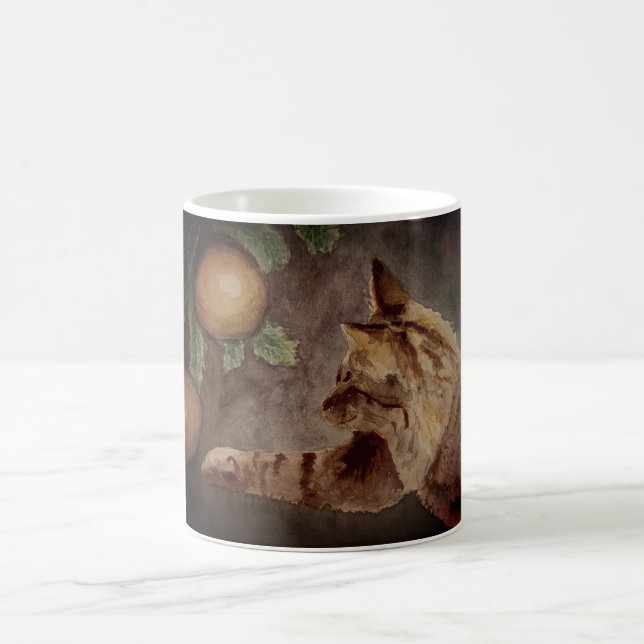 Caneca De Café Gato + árvore de Natal (Centro)