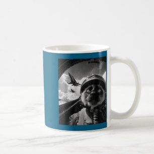 Caneca De Café Gato Avião Jato Piloto Selfie Siamesa Lutadora Ris