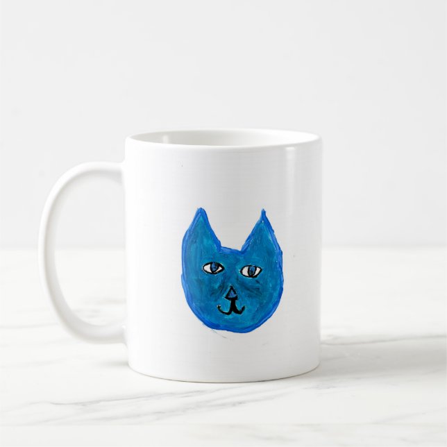 Caneca De Café Gato azul (Esquerda)