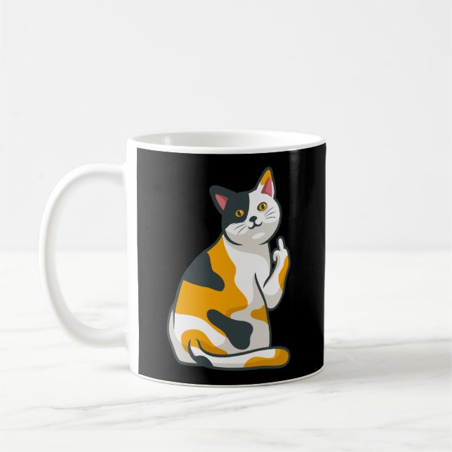 Caneca De Café Gato Bonito, Animais Que O Viram Do Meio (Esquerda)