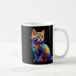 Caneca De Café Gato Bonito Para Adoção De Gatinhos De Arte Colori