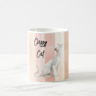 Caneca De Café Gato bonito Pessegueiro Rosa Gelado Gelado