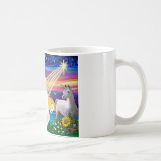 Caneca De Café Gato Branco - Noite Mágica