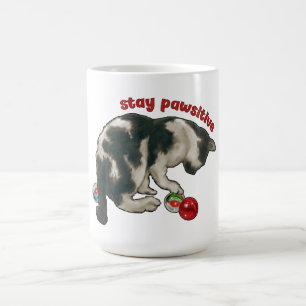 Caneca De Café Gato Brincando com BOLAS DE GUDE, Fique Patasitivo