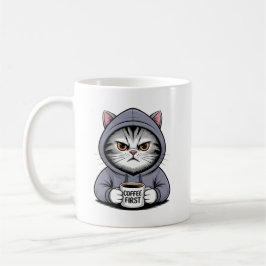 Caneca De Café Gato Café ☕🐱 – Design de Café para Amantes de Gat