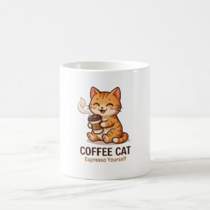 Caneca De Café Gato Café Espresso a Si Mesmo Gatinho Fofo
