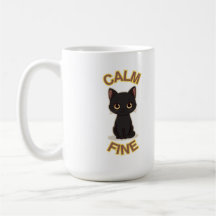 **Gato Calmo e Elegante – Arte Minimalista de Gato