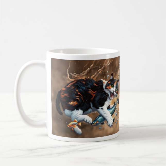 Caneca De Café Gato capturado (Esquerda)