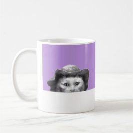 Caneca De Café Gato com chapéu (Sumire)