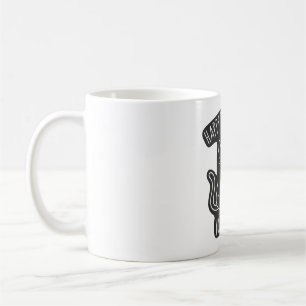 Caneca De Café Gato Com Garras Nítidas Feliz Para Arranhar As Cos
