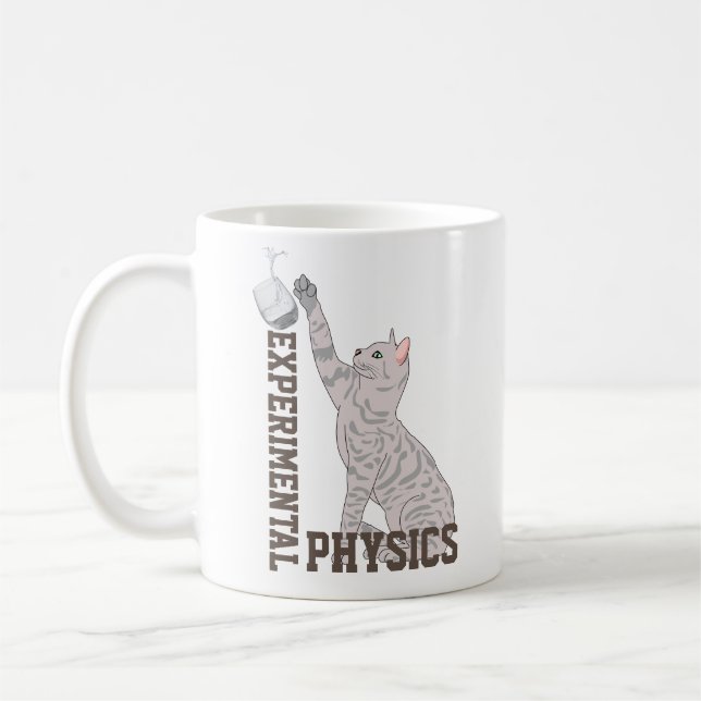 Caneca De Café Gato da Física Experimental (Esquerda)