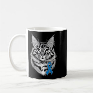 Caneca De Café Gato de Apoio à Conscientização sobre Diabetes com