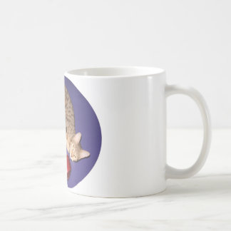 Caneca De Café Gato de Bengal com dumbbell