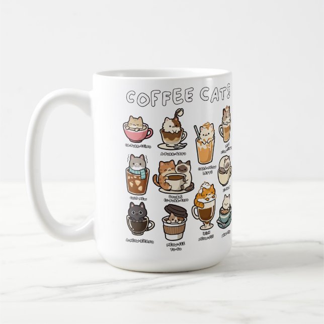 Caneca De Café Gato de café  (Esquerda)