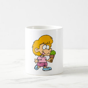 Caneca De Café Gato de Cartoon Gelado Sorvete Cone