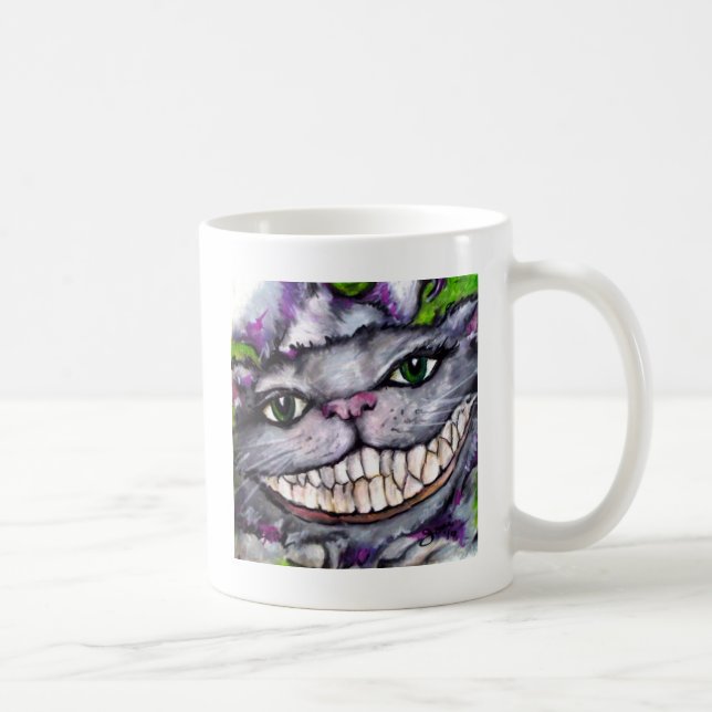 Caneca De Café Gato de Cheshire (Direita)