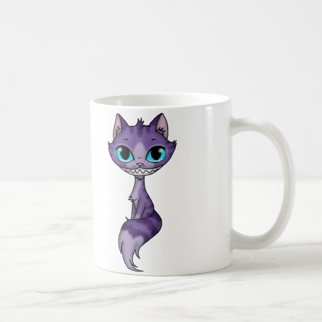 Caneca De Café Gato de Cheshire (Direita)