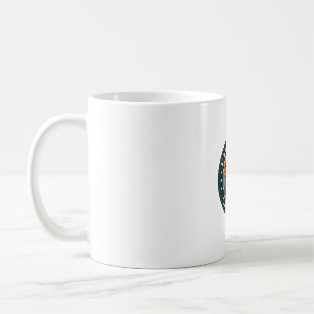 Caneca De Café Gato de Conto de Fadas Design de Gatinho Fofo - Ga (Esquerda)