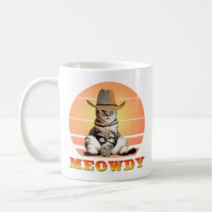 Caneca De Café Gato de Cowboy Engraçado